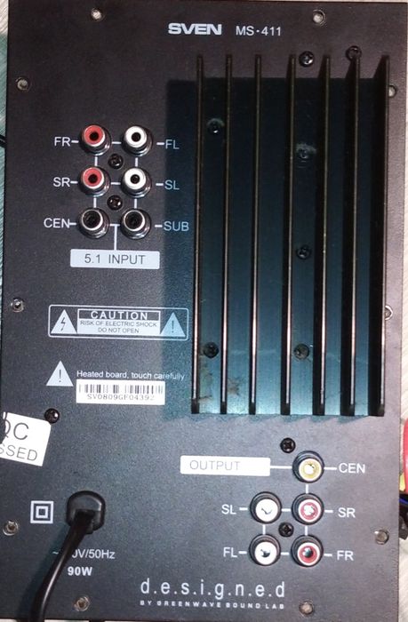 Усилитель мощности 90 ватт система 5.1