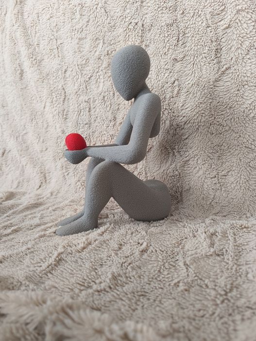 Serce na dłoni Prezent na Walentynki  3D