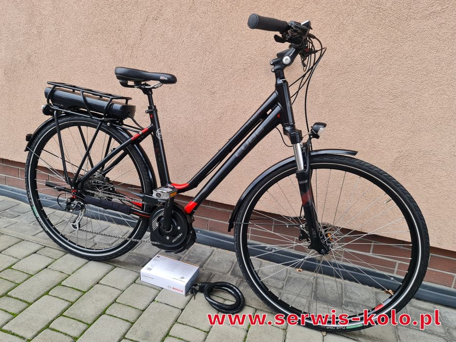 Rower elektryczny damski damka CUBE koła 28 shimano alivio okazja