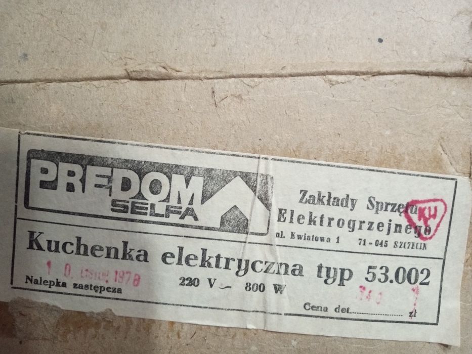 Kuchenka elektryczna mała z PRL-U do negocjacji