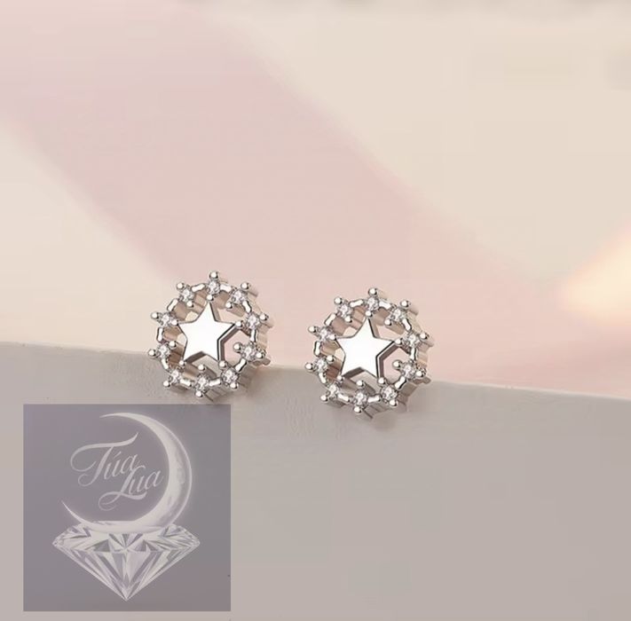 Brincos Tua Lua em prata