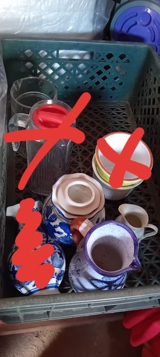 Peças de loiça para despachar