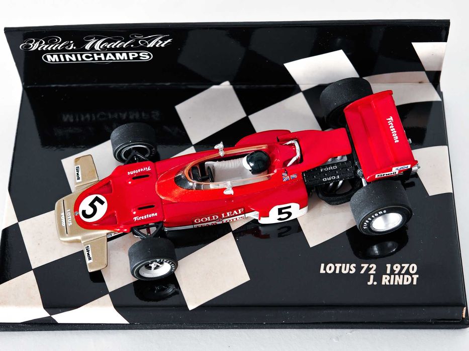 Model F1 Formuła 1 Lotus 72 World Champion 1970 J. Rindt 1/43 Minichamps