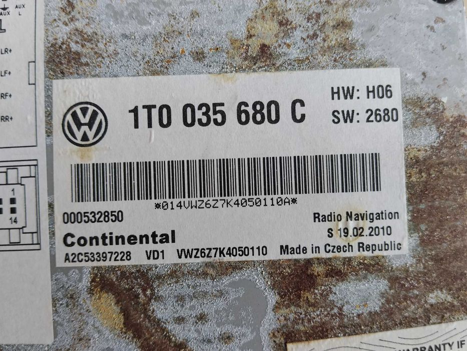 VW GOLF VI radio navigacja