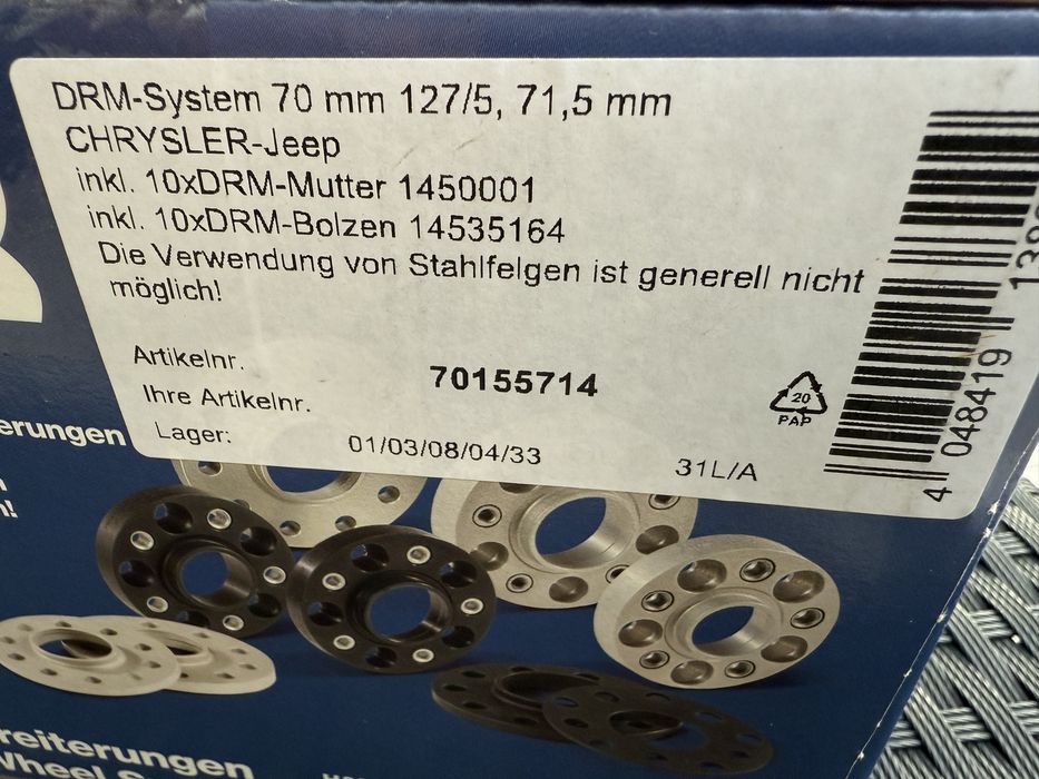 Espacadores H&R para Jeep Wrangler JL