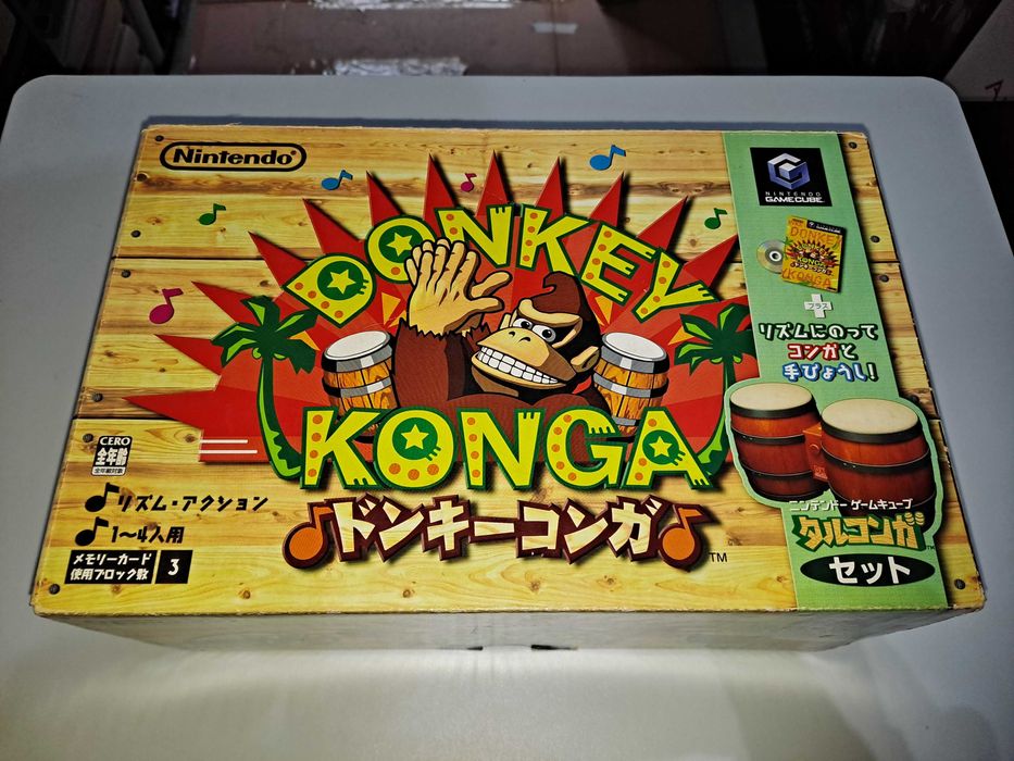 Donkey Konga Bongosy Nintendo Gamecube Wydanie Japońskie w pudełku