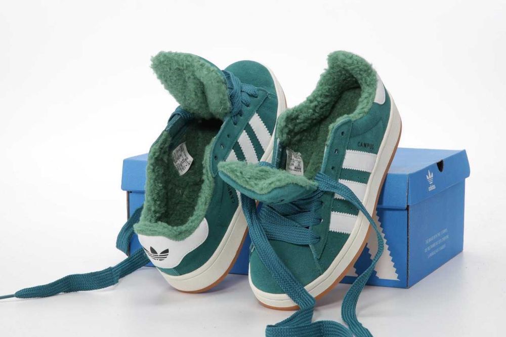 Унисекс зимние кроссовки Adidas Campus Winter Fur Мех адідас кампус