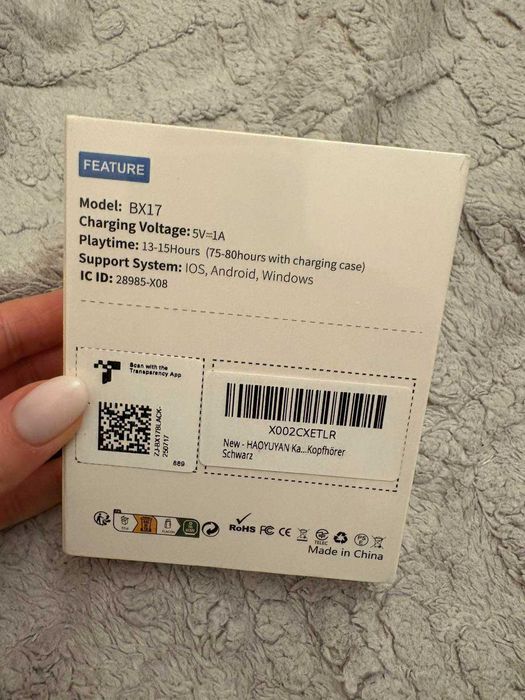 Бездротові спортивні навушники BX17