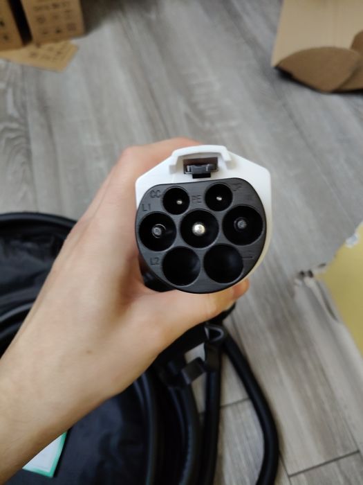 Зарядка New charger 7kw GBT 32A wifi гбт 3 / 5 метрів +32А авто з Китаю розетка, сумка Type 1 Tesla Type 2
