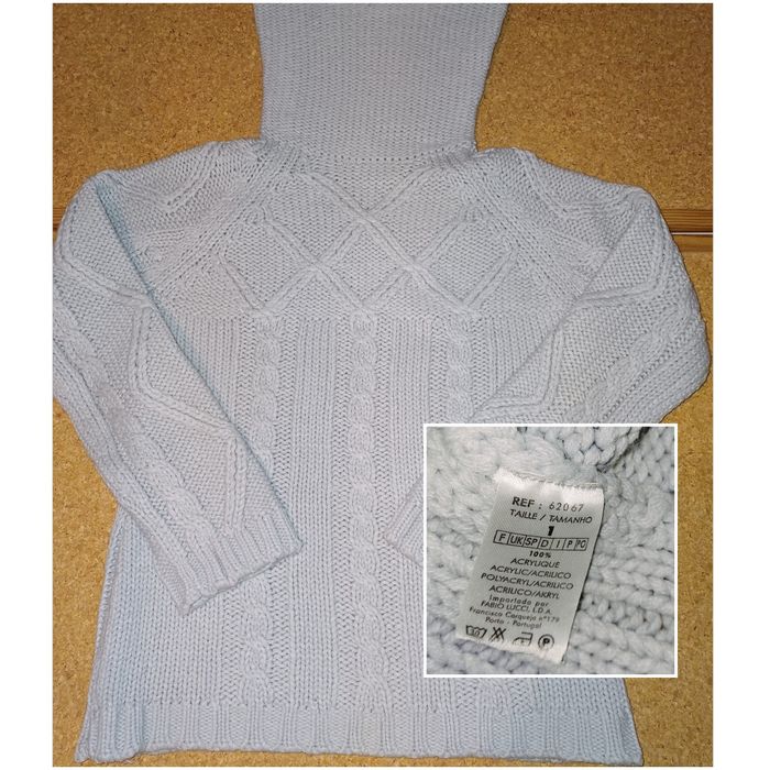 Camisolas de malha de senhora, gola alta, quentes , várias.