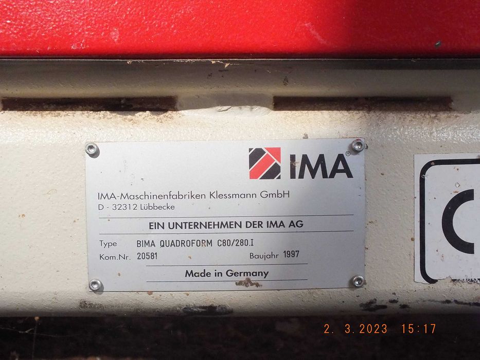 Centrum wiertarsko-frezarskie CNC, 3-osiowe BIMA Quadroform C80/280 I