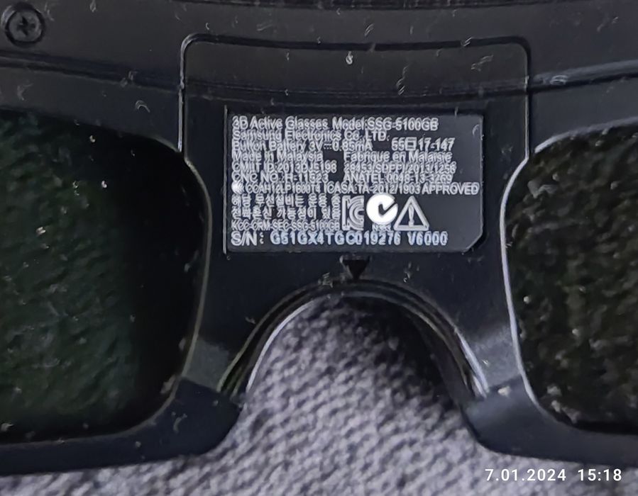 Dla SAMSUNG 3D telewizor aktywne okulary migawkowe