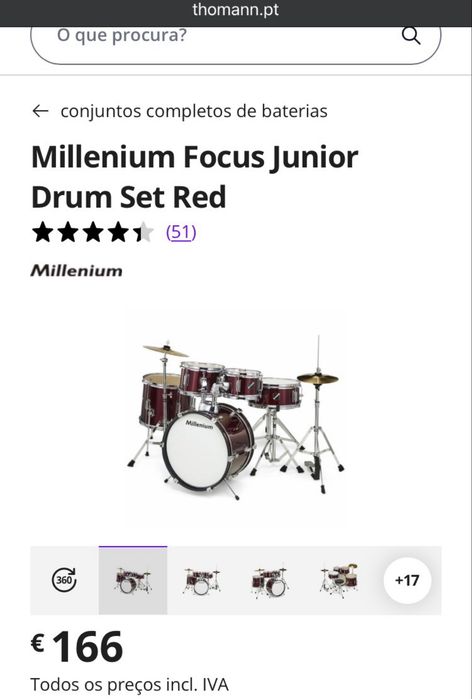 Bateria Millenium focus Junior