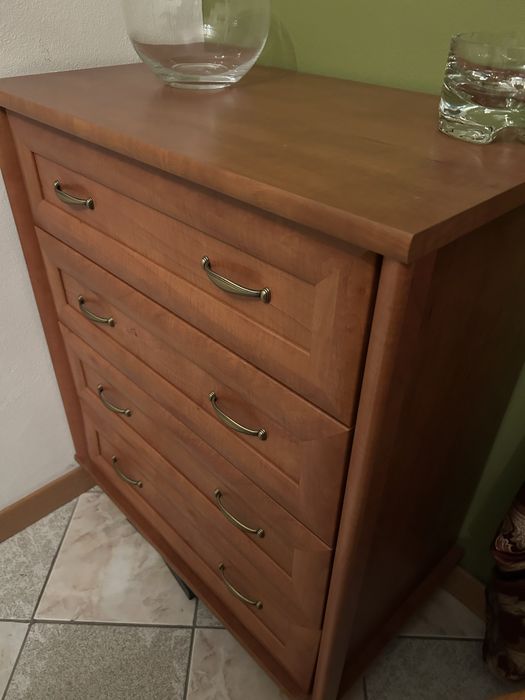 Komplet witryna narożna + komoda Black Red White kolekcja Kent