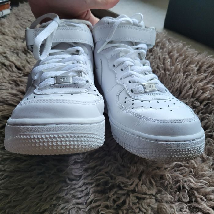 Nike air force 1 sneakersy wysokie 40 białe