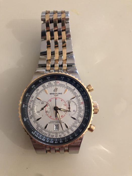 Breitling Montbrillant Légende Chronograph 18K Rose Gold Steel 47mm