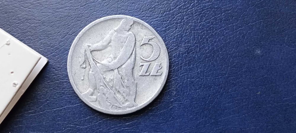 Stare monety Medal 5 zł 1958 Rybak PRL