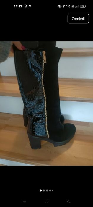 Kozaki na zamek obcas