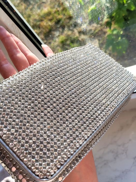 Клатч в камінчиках Rose heart