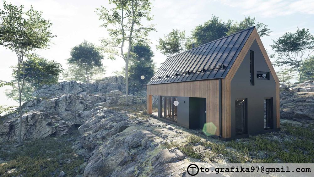 Wykonam Tanio Wizualizacje 3D - Elewacje, Wnętrza (od 300zł!)