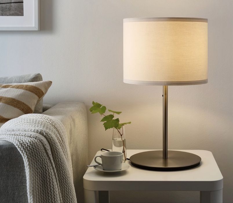 Abajur Branco Ikea Ringsta 33cm
