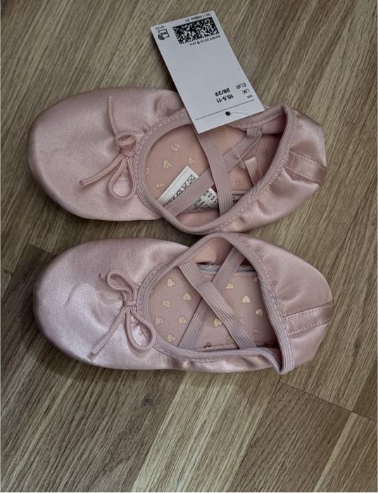 Новые чешки H&M девочка золотые розовые 24 25 26 27 28 29 30 31 32 33