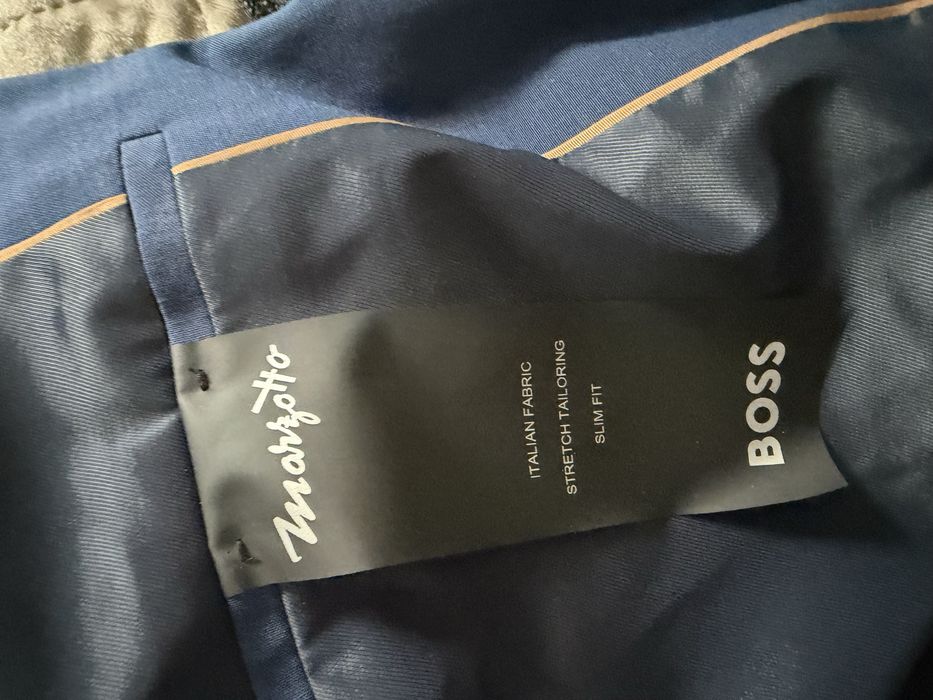 Meski garnitur Hugo Boss jak nowy komplet z koszula