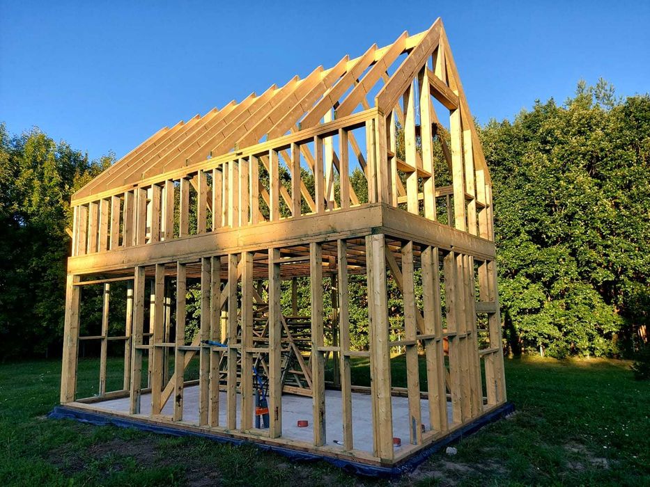 Szkielet drewniany  7x5 , Konstrukcja drewniana 35 m2 , Producent
