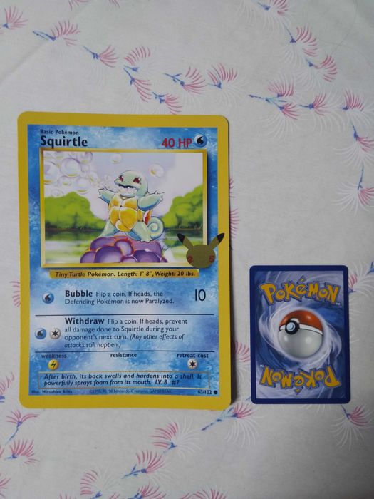 Bulbasaur Charmander Squirtle Cartas Pokemon JUMBO First Partner Celebrations 25 anos