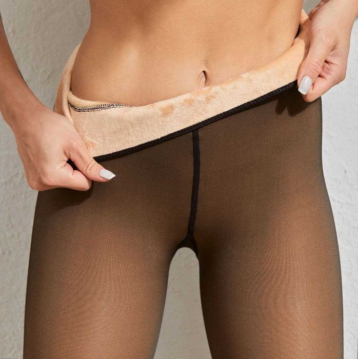 РОЗПРОДАЖ Колготи зимові теплі фліс імітацією капронових голі ніжки