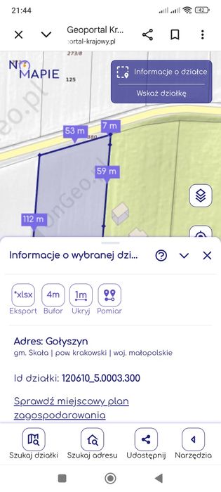 Działka rolno rekreacyjna z przeznaczeniem na budowę z lasem Gołyszyn - Widok 3