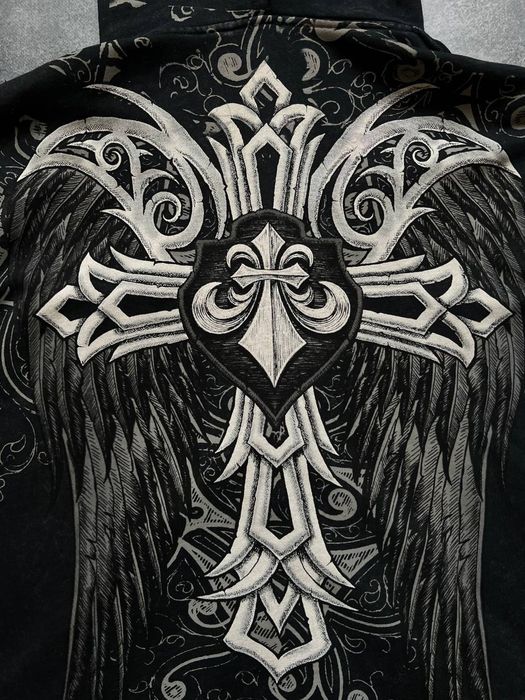 Оригінал Affliction зіп худі sk8 vintage y2k