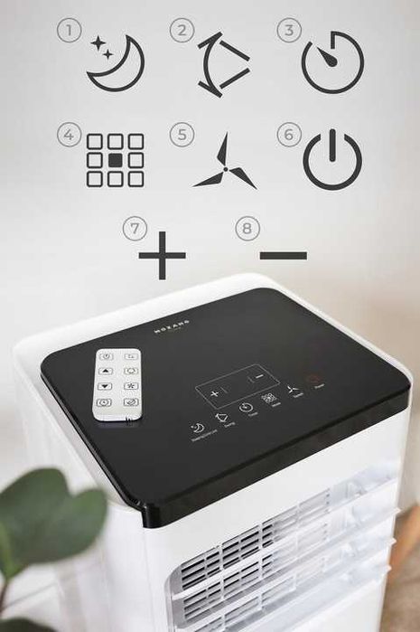 3w1 WYDAJNY Klimatyzator przenośny 2,6kW cichy osuszacz powietrza WiFi