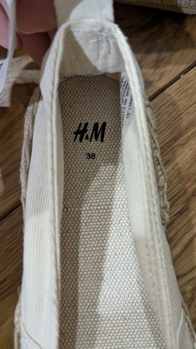 Baleriny mokasyny H&M rozmiar 38, nowe z metką