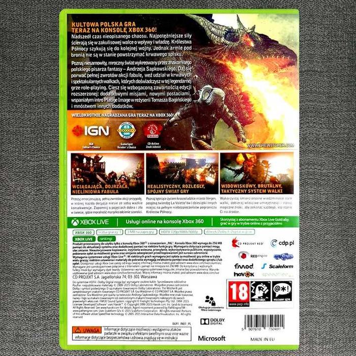 Wiedźmin 2 Zabójcy Królów PL Witcher Xbox One Polski Dubbing