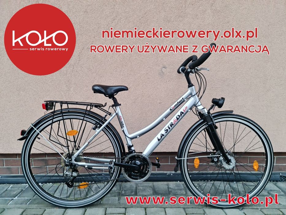 Rower damski damka trekkingowa LASTRADA koła 28  SHIMANO DEORE alu