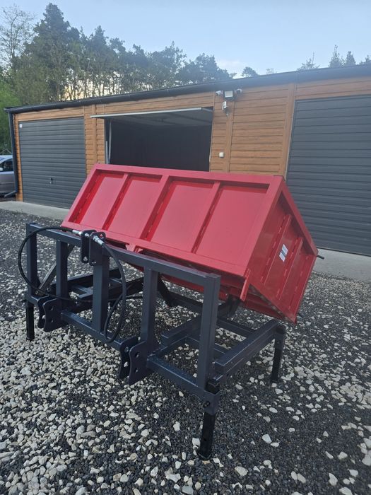 Nowa wzmacniana skrzynia transportowa z kiprem hydraulicznym szerokosc 1.5 m AGROPRZEM