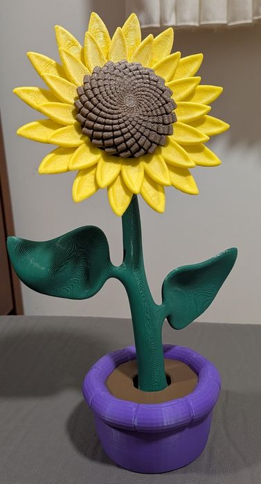 Girassol impresso em 3D