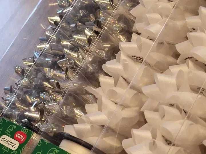Kokardki ELOY CHRISTMAS na prezenty 9 elementów
