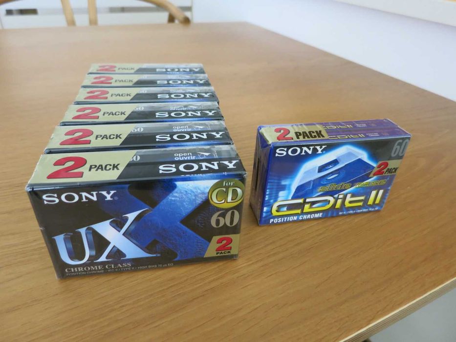 Cassetes Sony UX-60 + Sony CDit 60