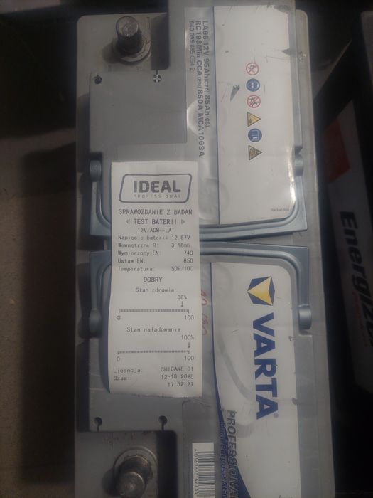 Baterie akumulatory  agm