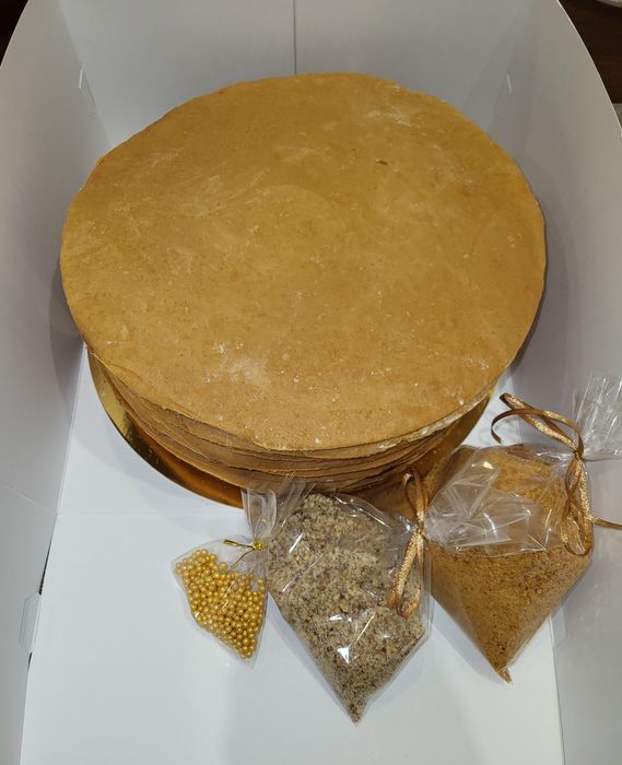 Набір коржів "Торт своїми руками'. Наполеон, медовик, бісквіт.