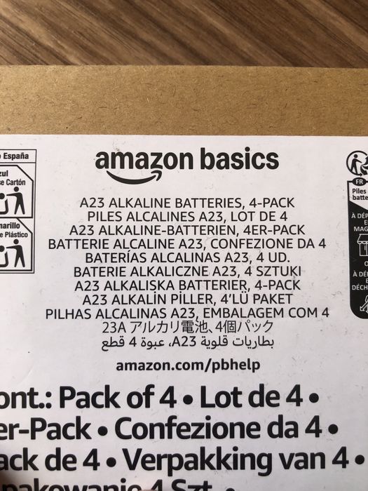 Pack 4 Pilhas Alkalinas A23 - NOVAS NA CAIXA