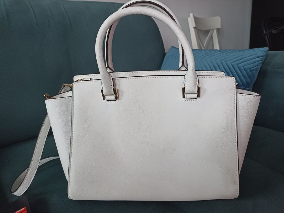 Michael Kors torebka selma średnia kolor biały biała
