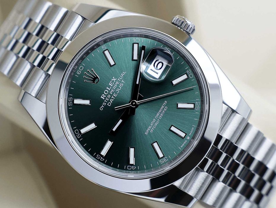 Rolex Datejust 41mm 126300 Mint Green Dial