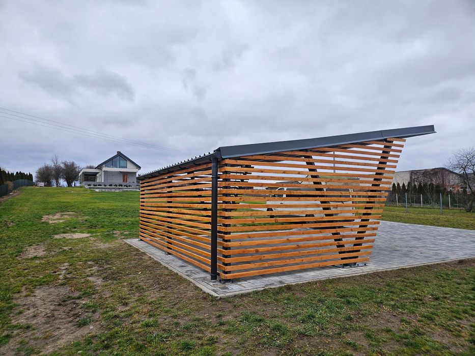 Carport Wiata garażowa dwustanowiskowa