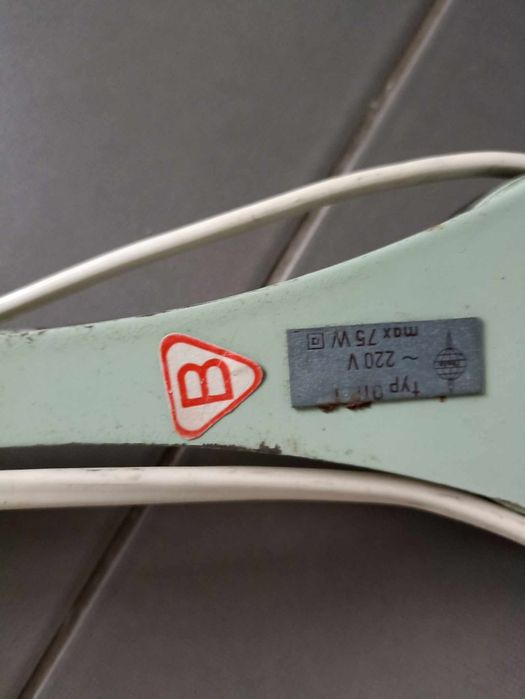 Lampa warsztatowa biurkowe PRL design loft