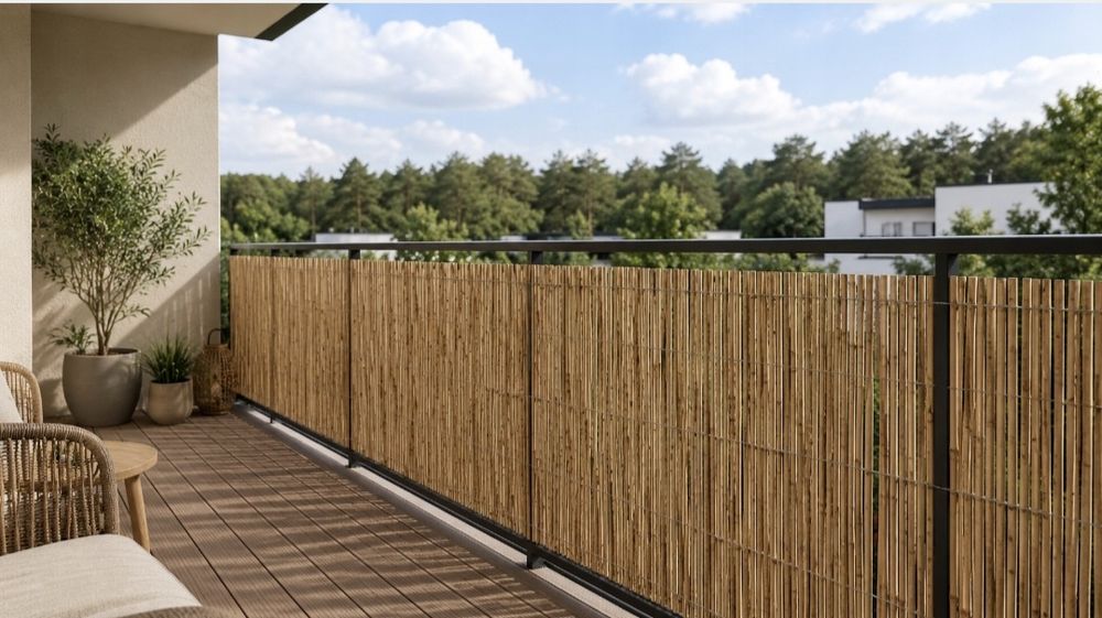 Mata bambusowa na płot ogrodzenie balkon