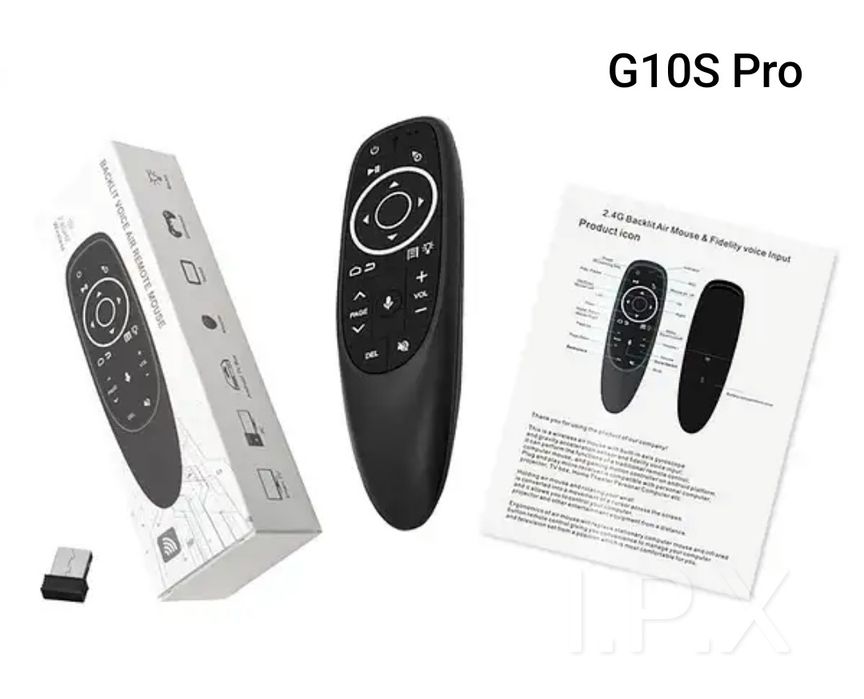 Пульт з гіроскопом та голосовим пошуком G10s(G10S Pro з підсвічування)