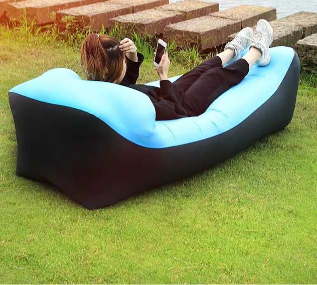 Lazy bag sofa materac na powietrze dmuchany fotel łóżko na plażę xxl
